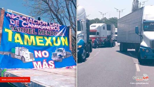 Transportistas inconformes con inseguridad y alto peaje, bloquean la Cuernavaca-México