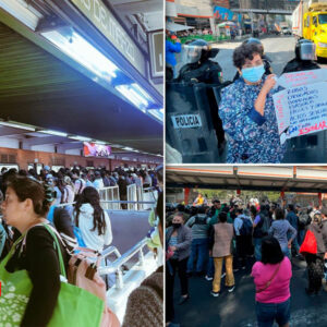 Otra mañana de caos en la CDMX por protestas y fallas en 3 líneas del metro