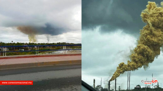 Otra vez la refinería de Cadereyta lanzó humo tóxico en Nuevo León