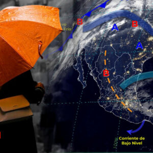 Se pronostica lluvia con descargas eléctricas y caída de granizo en algunas entidades del país