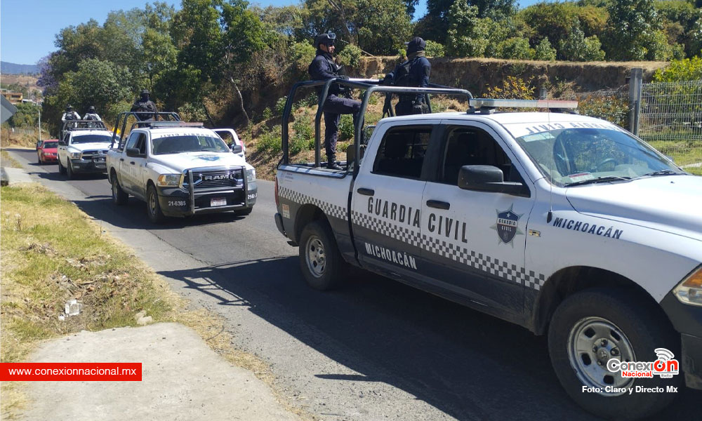 Dos días de refriegas en Zitácuaro, dejan a dos civiles muertos y dos uniformados heridos