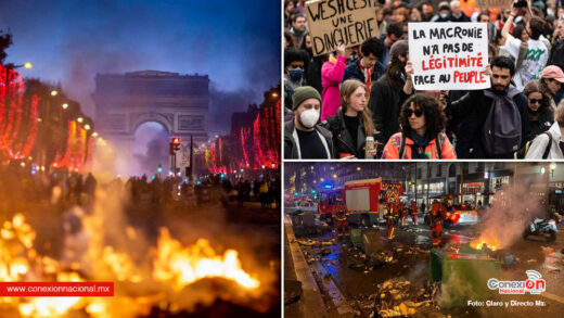 Arde Francia, van 9 días de protestas y paro nacional vs reforma de jubilaciones de Macron
