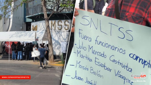 Trabajadores del IMSS Oaxaca protestan