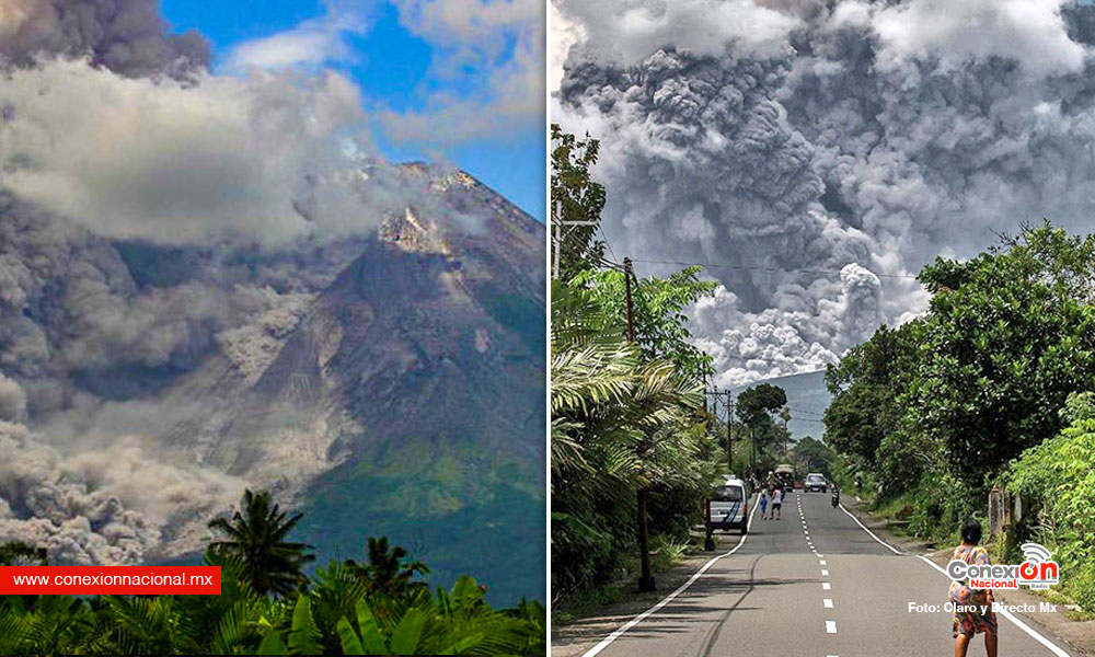 Estalla el volcán Merapi en Indonesia