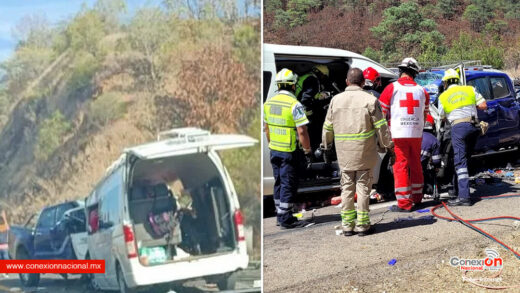 13 Muertos y 10 heridos, saldo de un choque entre una camioneta y una Urvan, entre Huitzo y Nochixtlán