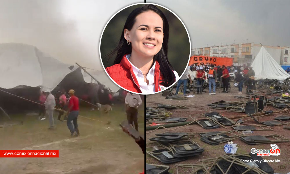 Tragedia en el Edomex en acto de campaña de Alejandra del Moral