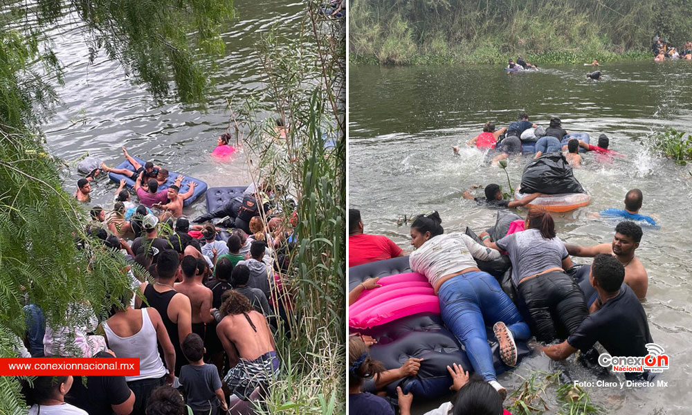 Intentan migrantes cruzar desesperadamente a Estados Unidos por inseguridad en México