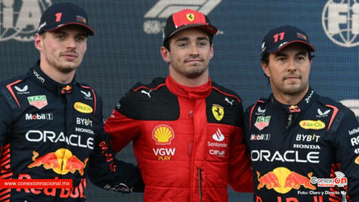 Ferrari logra de nuevo la Pole en Bakú, Verstappen y Checo saldrán segundo y tercero