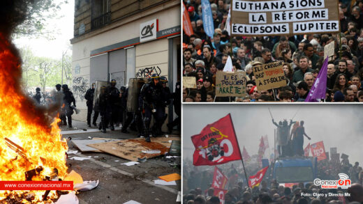Se reactivan protestas de trabajadores en Francia vs plan de pensiones de Macron