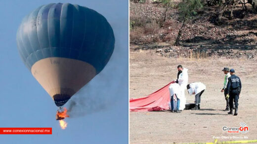 Tragedia en el aire, una familia se incendió en un globo aerostático