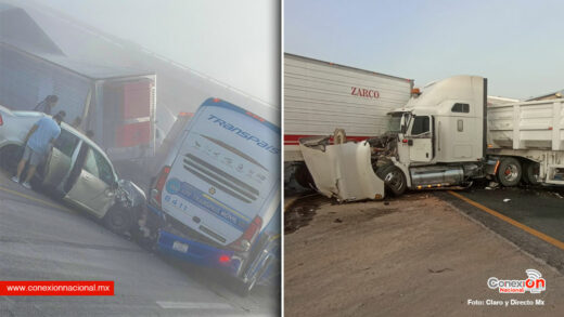 Otro grave accidente provocado por neblina y la imprudencia de traileros en SLP